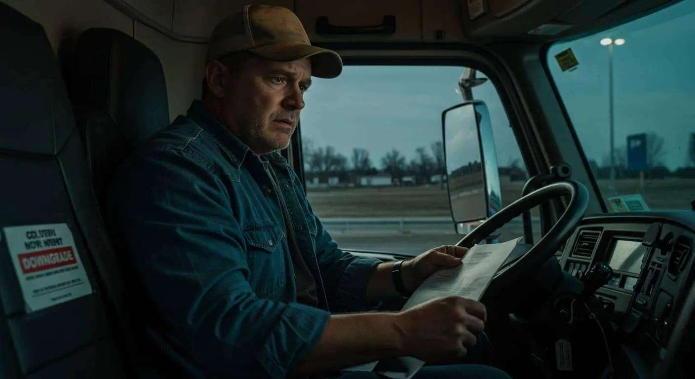 commercial driver license downgrade
