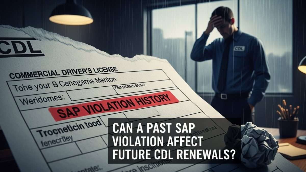 Can a Past SAP Violation Affect Future CDL Renewals? (Complete Guide) 8 sap violation for cdl renewals
